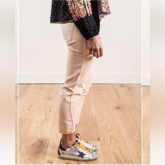 AMO Slouch Trouser in Pale Pink - Picture 3 of 15